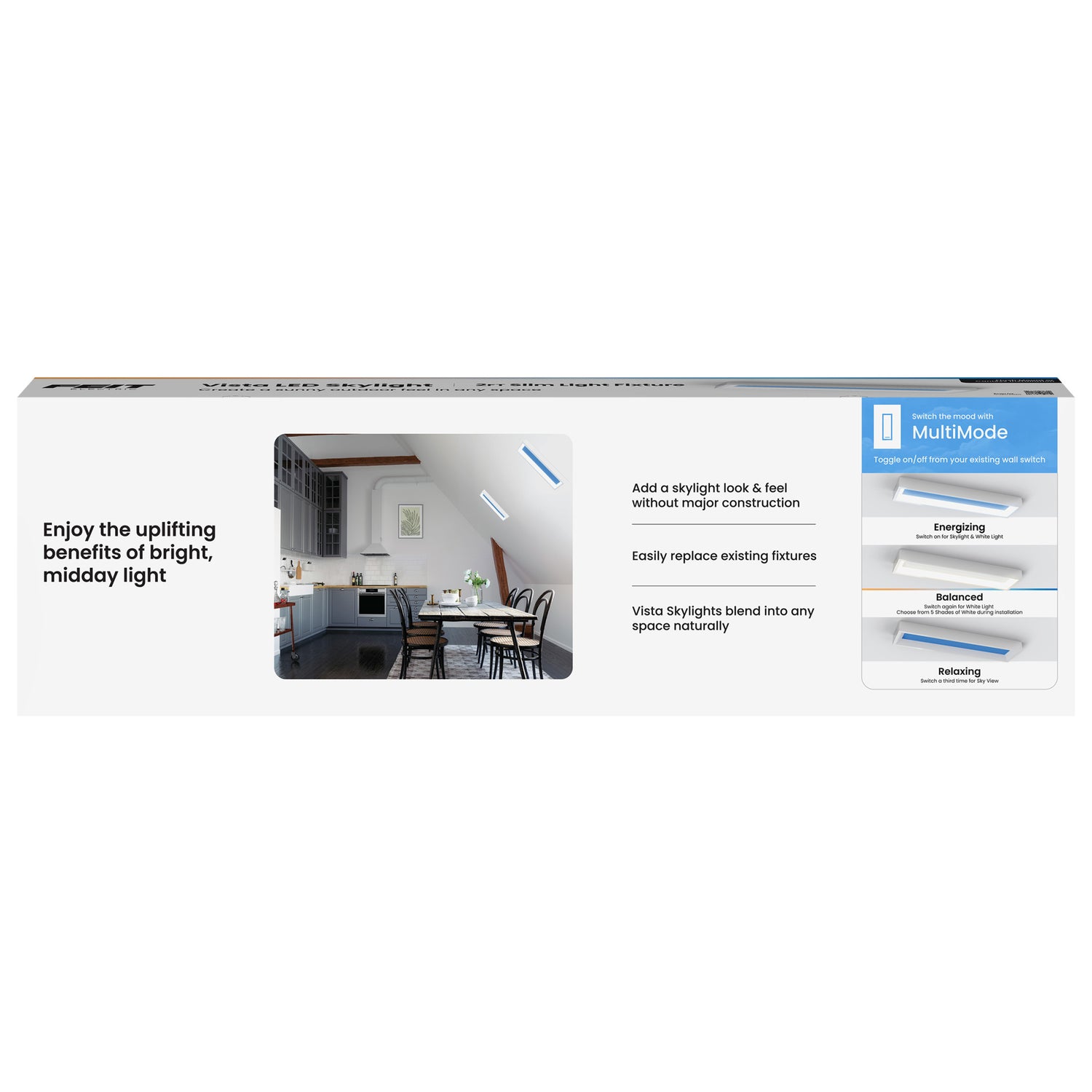 Vista 6 in. x 2 ft. Flat Panel LED Skylight